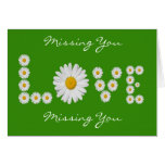 Daisies Love Missing You Greeting Card (Verse)