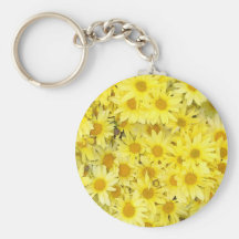 Daisies Make Me Happy Keychains