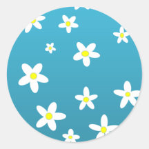 Daisies Round Sticker