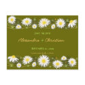 Daisies Save the Date Wedding Announcement 2 Card postcards