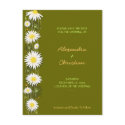 Daisies Save the Date Wedding Announcement 3 Card postcards