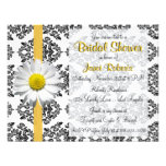 Daisy and Damask Bridal Shower Invitation