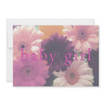 Daisy Baby Girl Invitation or Birth Announcement