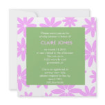 daisy baby shower invitation