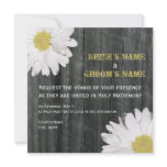 Daisy & Barnwood Wedding Invitation