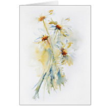 Daisy Bouquet -  Fine Art Greetings Card