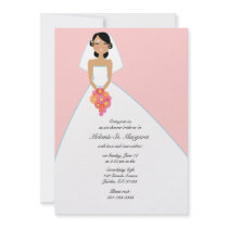 daisy bride ethnic BRIDAL SHOWER custom invitation