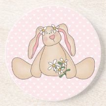 Daisy Bunny Beverage Coaster