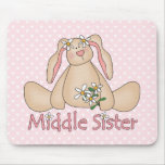 Daisy Bunny Middle Sister Mouse Pad