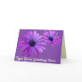 Daisy Card Blue Flowers Custom Greeting Cards