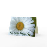 Daisy Card Wild Flowers Custom Greeting Cards