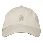 Daisy embroidered hats