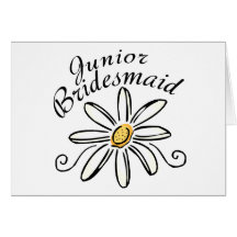 Daisy Floral Jr. Bridesmaid Cards