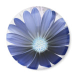 Daisy Flower Glowing Blue Magnet