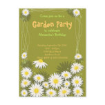 Daisy Garden Birthday Party Invitation postcards