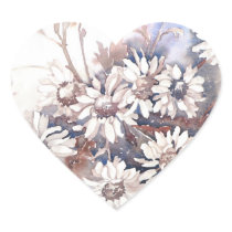 Daisy Heart Stickers