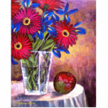 Daisy Iris Flowers Vase Still Life Art - Multi photo sculptures