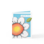 Daisy Joy blue Thank You Note Card