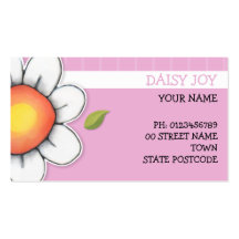 Daisy Joy pink Business Card