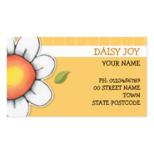 Daisy Joy yellow Business Card