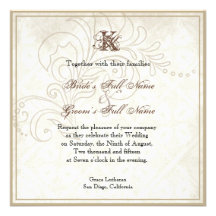 Daisy, Pansy, Rose n Butterfly, Wedding Invitation