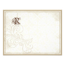 Daisy, Pansy, Rose n Butterfly - Wedding Thank You Announcement
