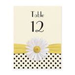 Daisy Polka Dot Special Occasion Table Card