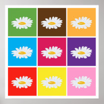 daisy pop art poster FROM 8.99
