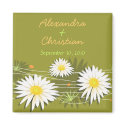 Daisy Save The Date Wedding Announcement 3 magnets