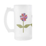 Daisy Shining Plastic Frosted Glass Mug