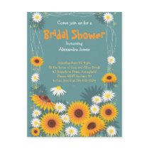 Daisy Sunflower Bridal Shower Party Invitation Post Card