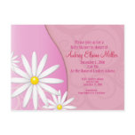 Daisy Swirl Baby Shower Invitation