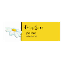Daisy yellow small Business Card