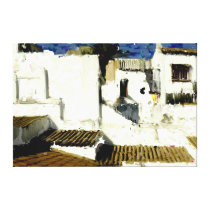 Daken  bij Ronda. Door FransJonker. Canvas Afdruk