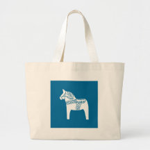 Dala Horse Blue Bags