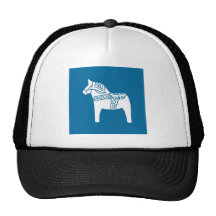 Dala Horse Blue Mesh Hats
