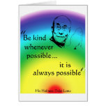 Dalai Lama: Be Kind Greeting Cards