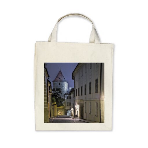 Dalibor Tower Prague Castle Night Canvas Bags