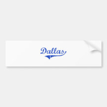 Dallas City Classic Bumper Stickers