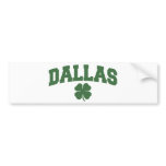 Dallas (Irish Shamrock) bumper stickers