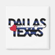 Dallas Leather Stripe Magnet