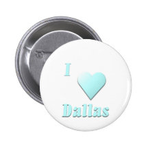 Dallas -- Light Blue Pinback Button