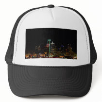 Dallas Skyline at Night Mesh Hat