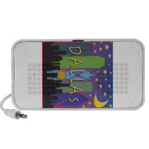Dallas Skyline nightlife Travel Speakers