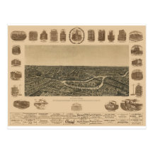 Dallas Texas in 1892 Postcard
