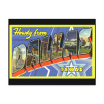 Dallas Vintage Travel Postcard