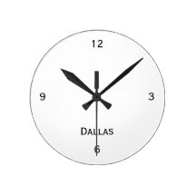 Dallas Wall Clock