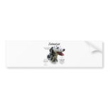 Dalmatian (blk) History Design bumper stickers