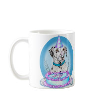 Dalmatian Cake Face Birthday Mugs