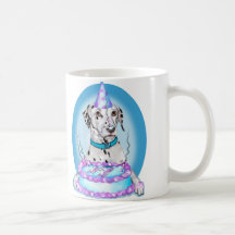 Dalmatian Cake Face Birthday Mugs